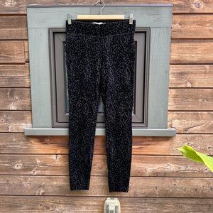 High-rise Velvet Leopard-print leggings - S